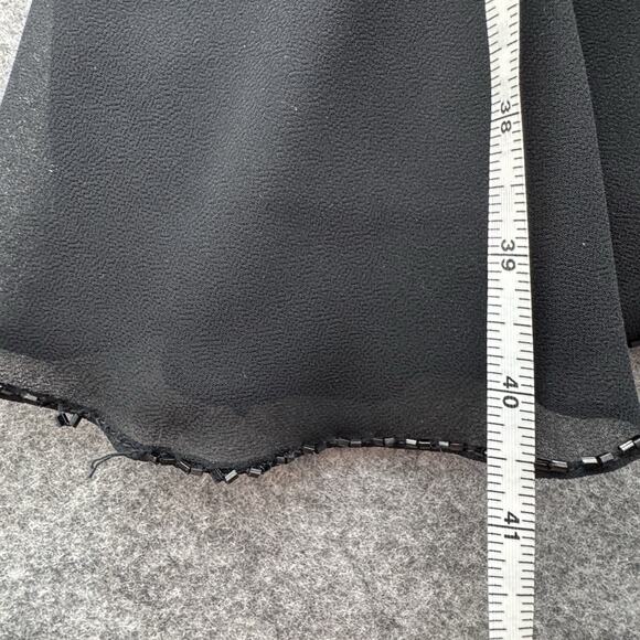 Patra Womens Tiered Sleeveless Knee Dress Size 6 Black Evening Special Occasion - Picture 10 of 13